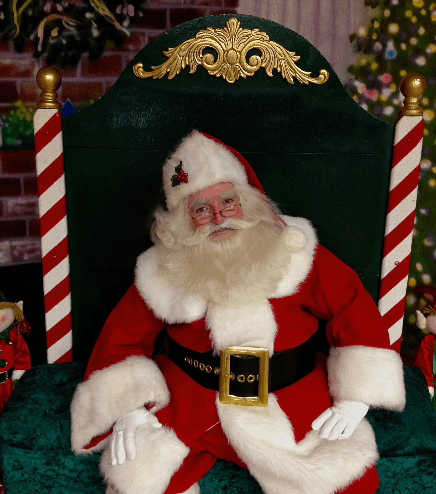 Santa in his Special Chair